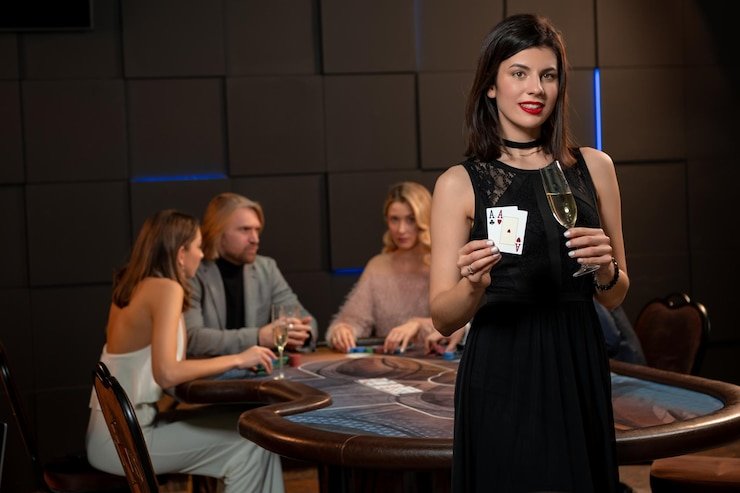 Live American Roulette wheel and betting table at mamen4d slot casino