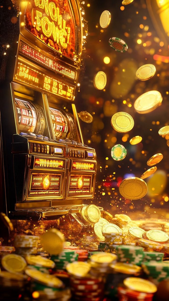 Colorful slot game interface showing multiple reel symbols and a winning combination highlighted